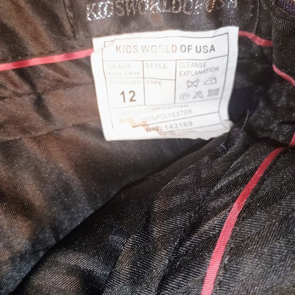 Boys Navy Pants Size 12 Suit Pants - Picture 4 of 6